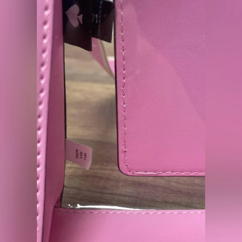 Kate Spade Pink Clear Crossbody with Removable Strap - Picture 6 of 10